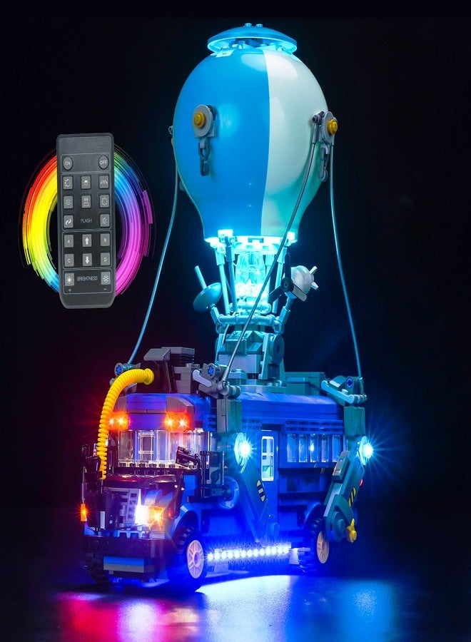 طقم إضاءة BrickBling LED متوافق مع حافلة معركة ليغو فورتنايت، إصدار RC متوافق مع ليغو 77073 (بدون نموذج) - Image 1